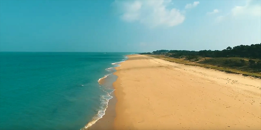 Plage de l'ile d'yeu en vidéo