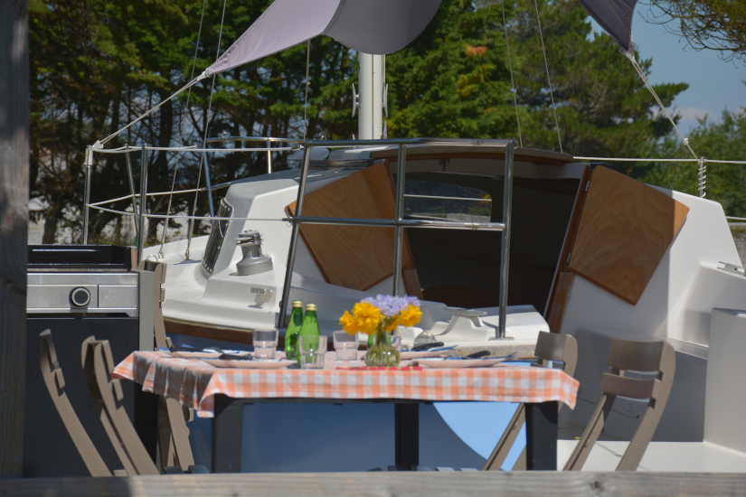 Bateau insolite : la terrasse