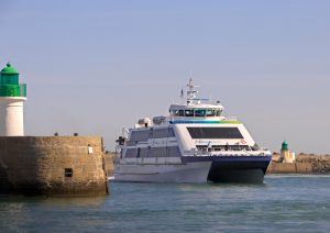 Bateau ile d'Yeu, arrivée du bateau à Port-joinville